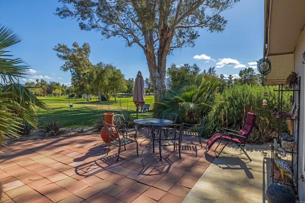 1010 Palm Canyon Drive, Unit 151 Borrego Springs, CA 92004 - Photo 3 of 31 a view of a backyard with sitting area