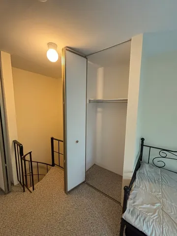 a view of a room with furniture