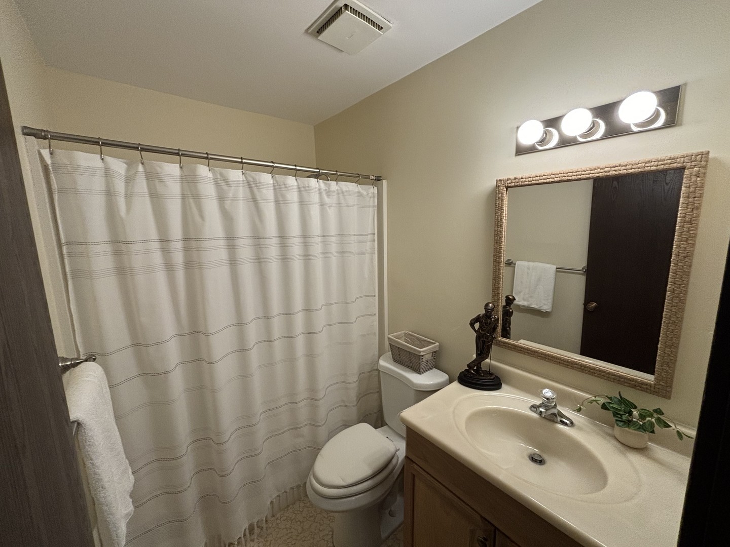 59 Vail Colony Street, Unit 3 Fox Lake, IL 60020 - Photo 15 of 24 a bathroom with a sink vanity mirror and toilet