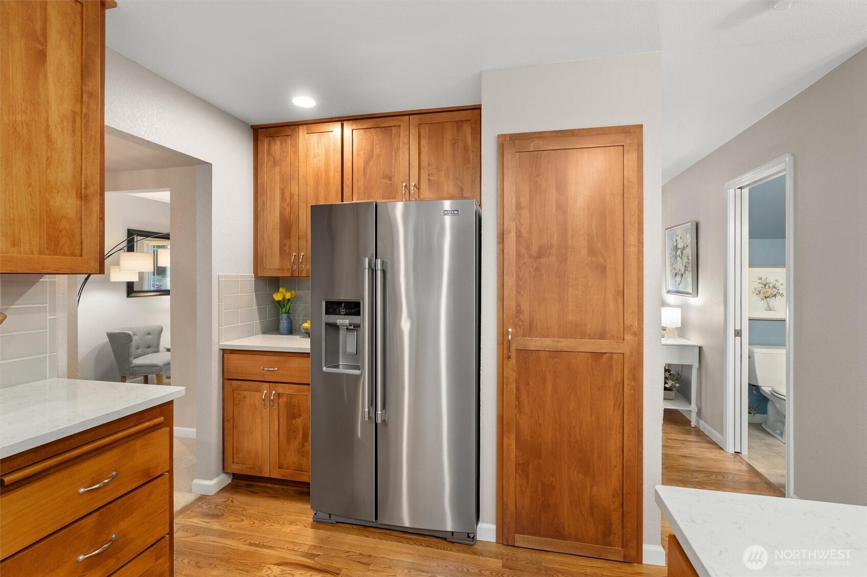 2525 113th Place Southeast Everett, WA 98208 - Photo 11 of 37 a kitchen with stainless steel appliances granite countertop a refrigerator and a sink