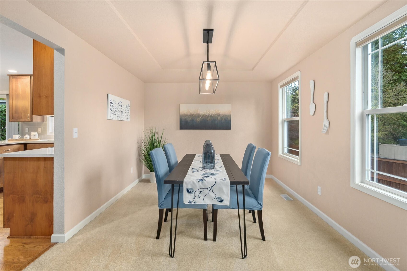 2525 113th Place Southeast Everett, WA 98208 - Photo 7 of 37 a view of a dining room with furniture and window