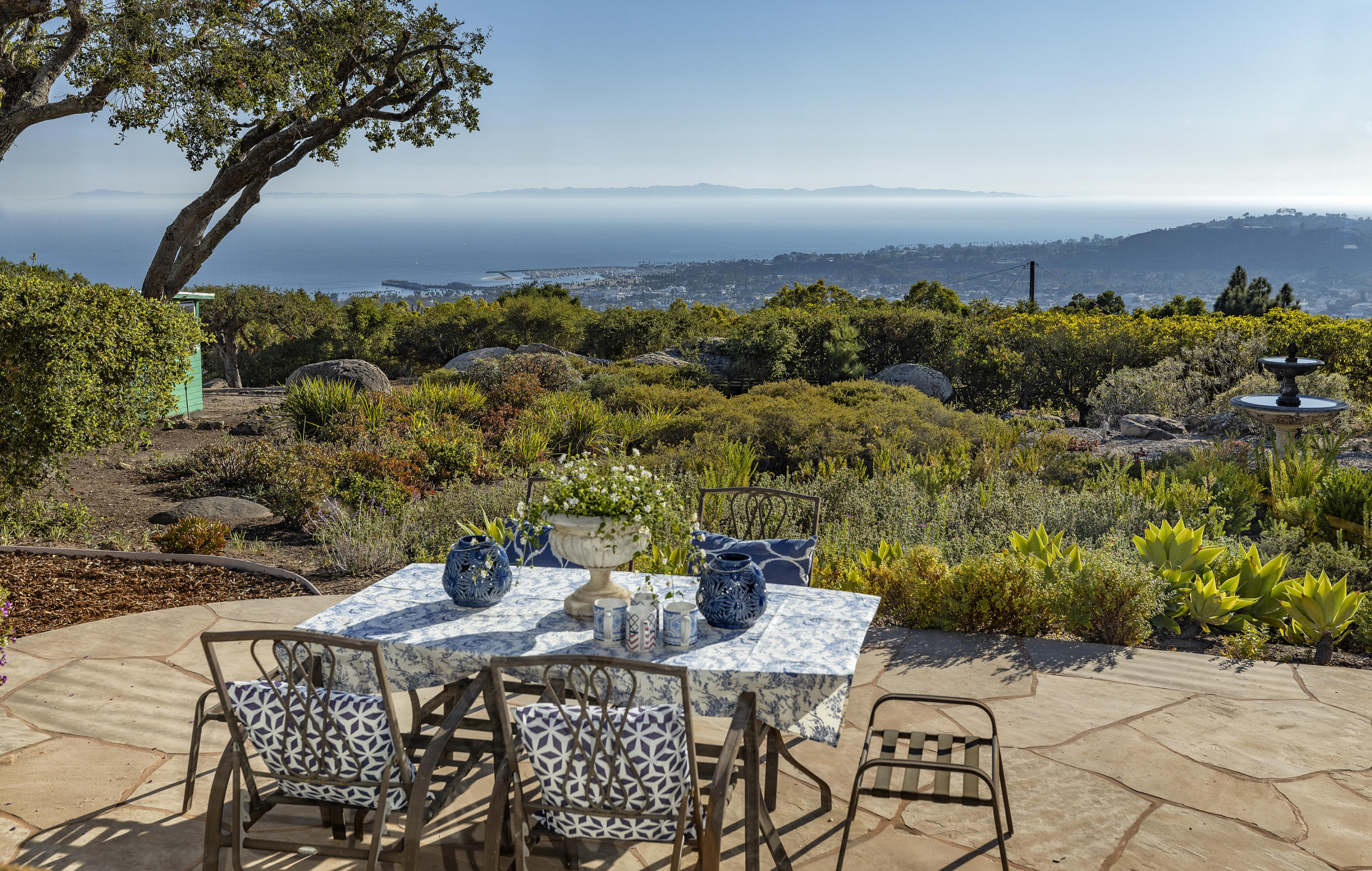 1215 High Ridge Lane Santa Barbara, CA 93103 - Photo 19 of 20 a view of city from terrace with seating space