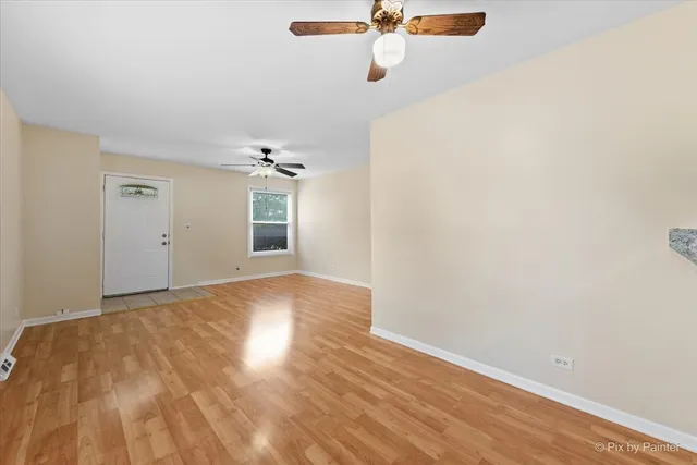 wooden floor in an empty room