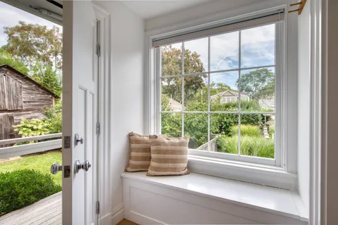 a view of window in an outdoor space