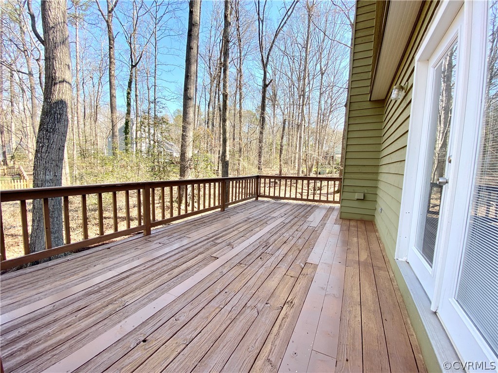 14120 Ridge Creek Road Midlothian, VA 23112 - Photo 27 of 30 a view of balcony with wooden floor