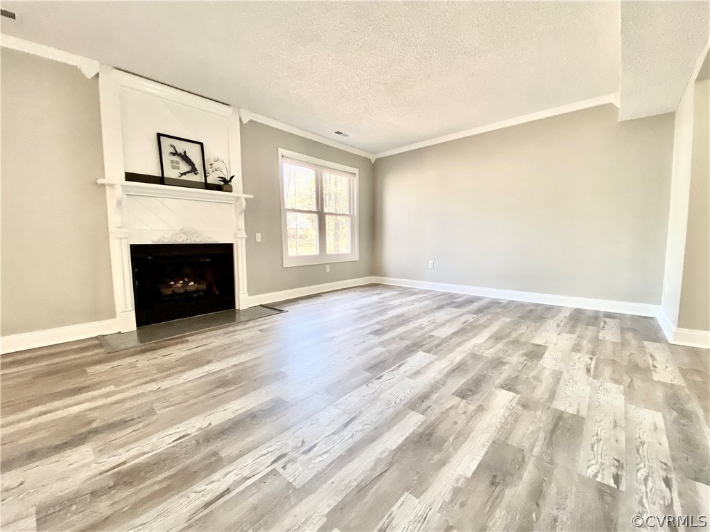 14120 Ridge Creek Road Midlothian, VA 23112 - Photo 5 of 30 a view of empty room with wooden floor and fireplace