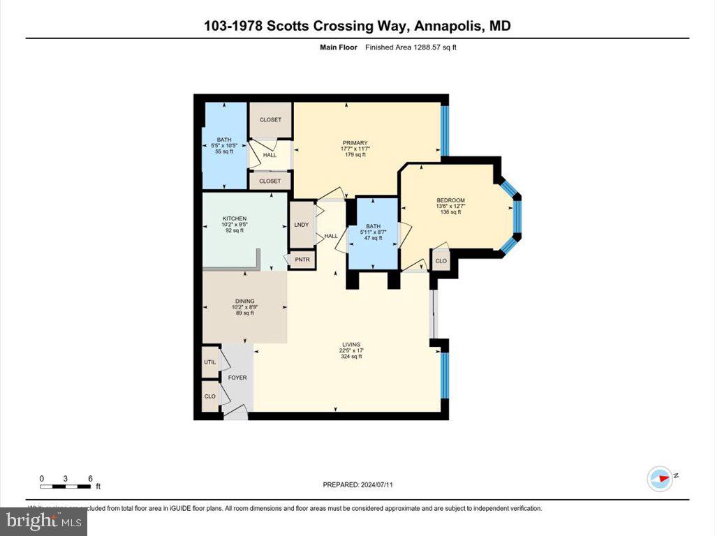 1978 Scotts Crossing Way, Unit 103 Annapolis, MD 21401 - Photo 42 of 42 Floor Plan
