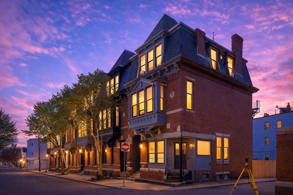 a front view of a building