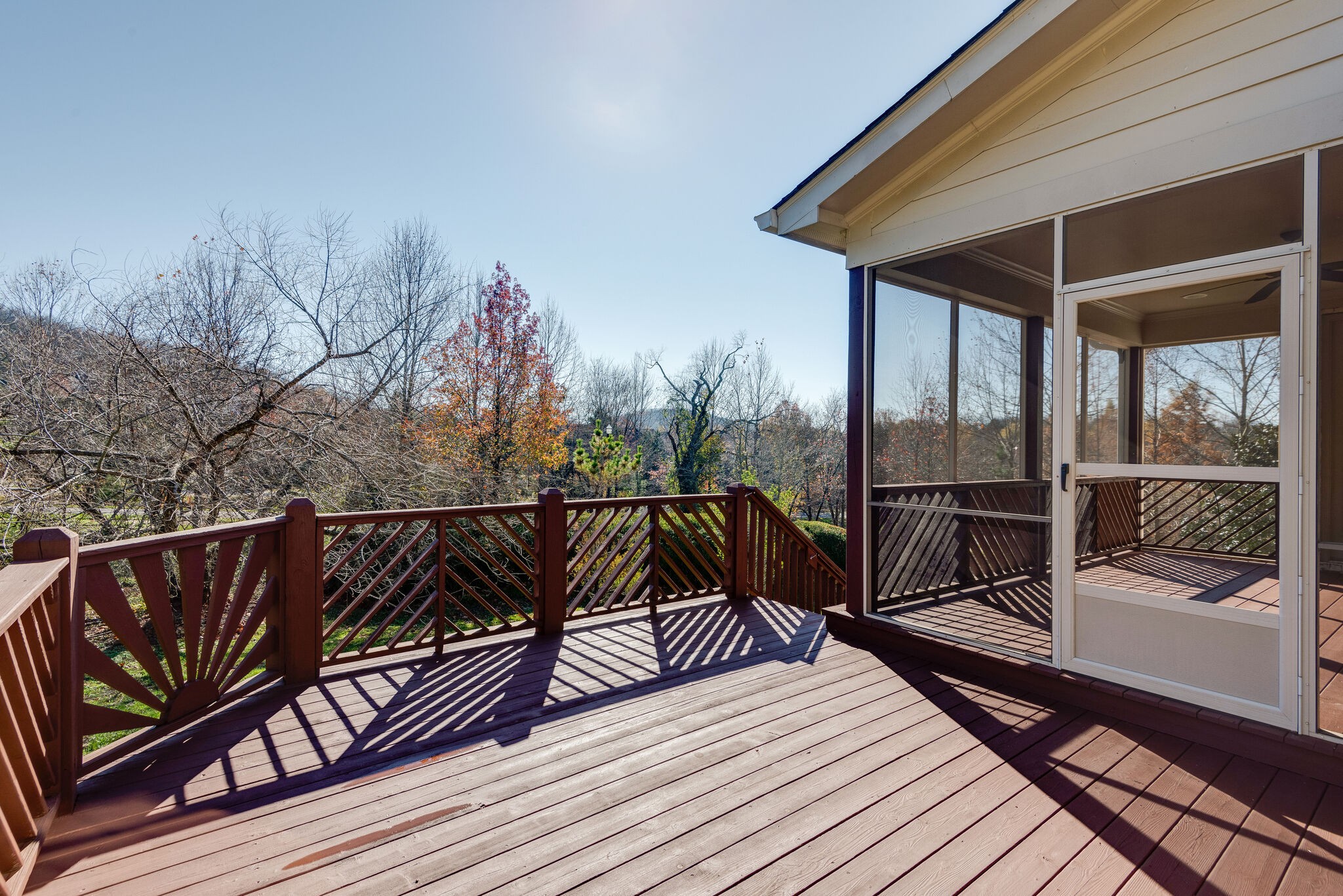 281 King Arthur Circle Franklin, TN 37067 - Photo 44 of 47 a view of balcony with wooden floor and seating space