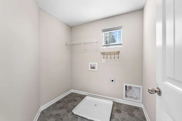 a view of a porch with a garden