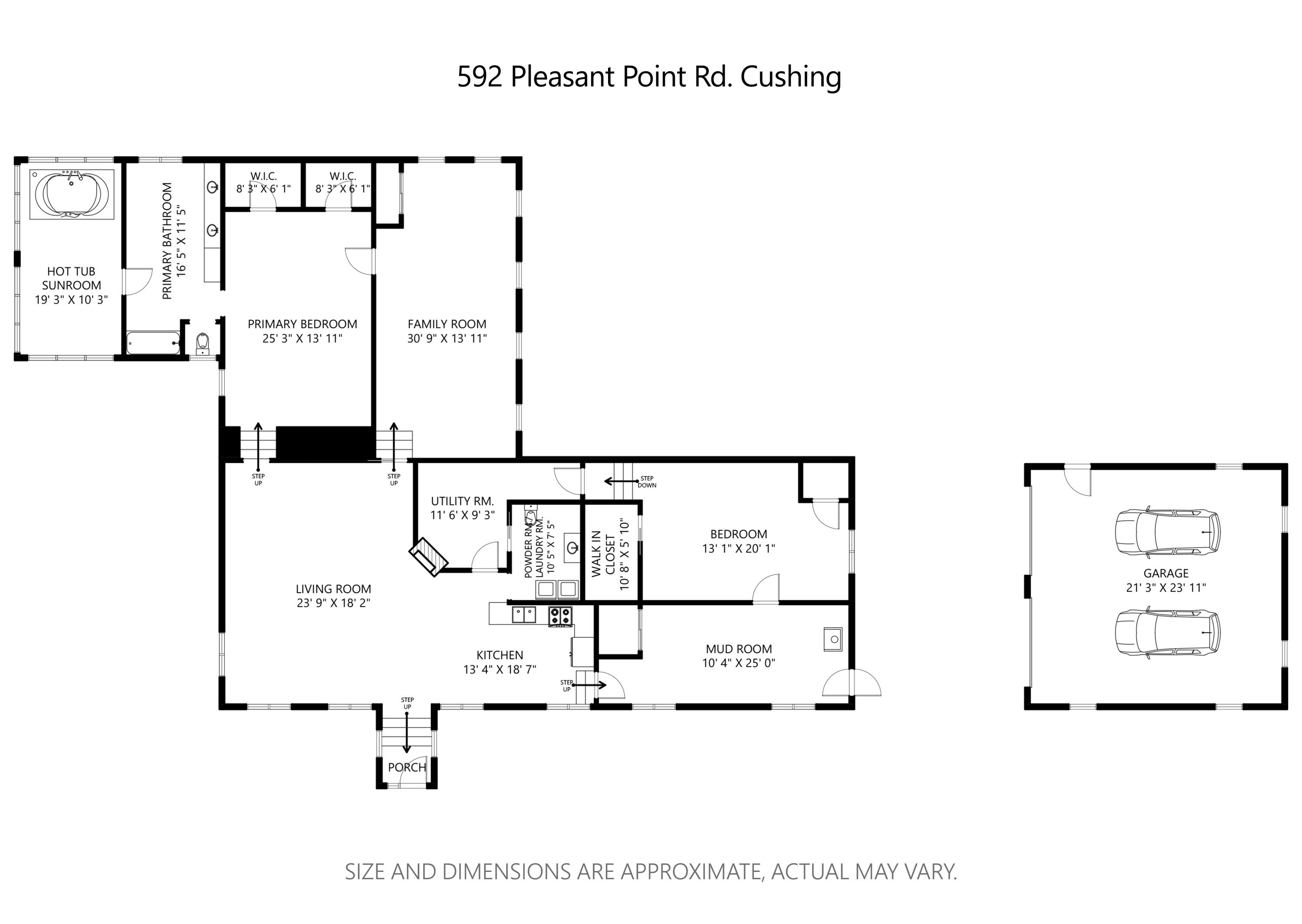 592 Pleasant Point Road Cushing, ME 04563 - Photo 42 of 42 Floor Plan 592 Pleasant Point Rd.