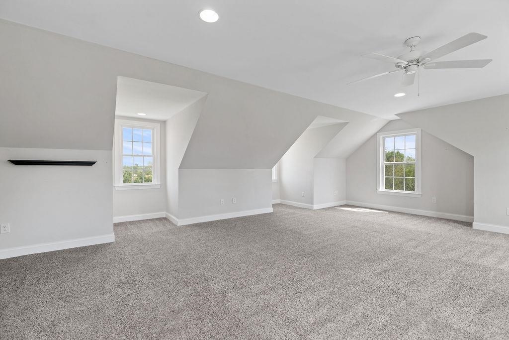 1916 Tinkling Spring Road Stuarts Draft, VA 24477 - Photo 63 of 66 an empty room with windows and chandelier fan