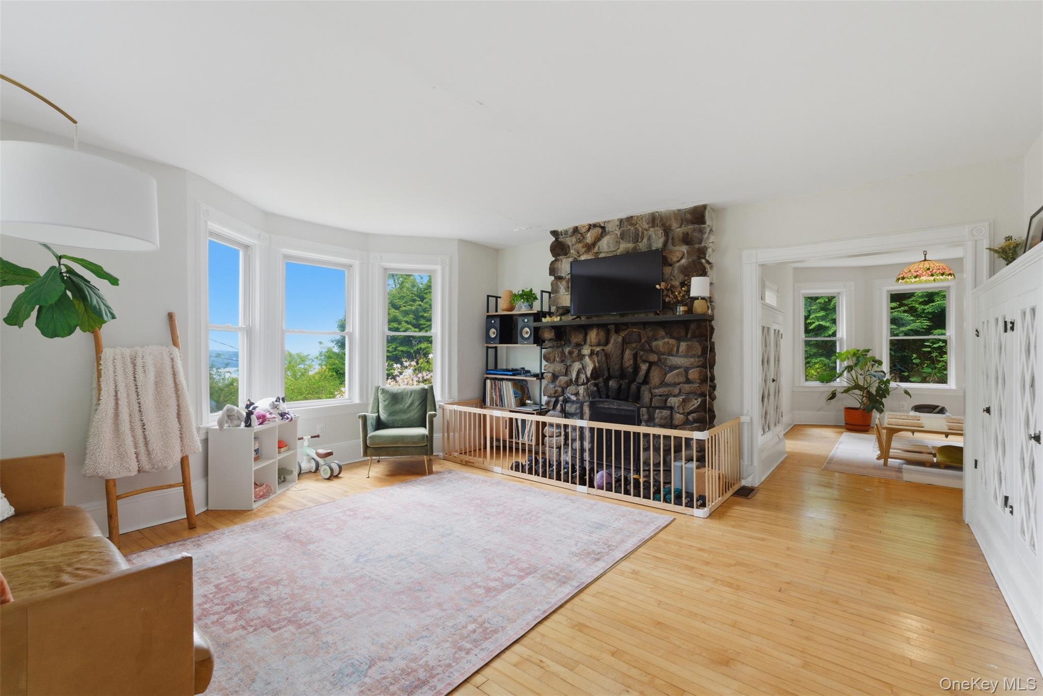 988 Rte 9W Nyack, NY 10960 - Photo 2 of 24 a living room with furniture and a flat screen tv