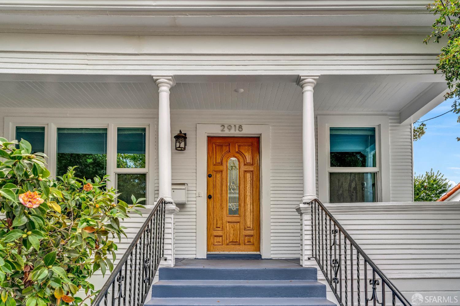 2918 Newbury Street Berkeley, CA 94703 - Photo 6 of 42 a view of front door of house with stairs