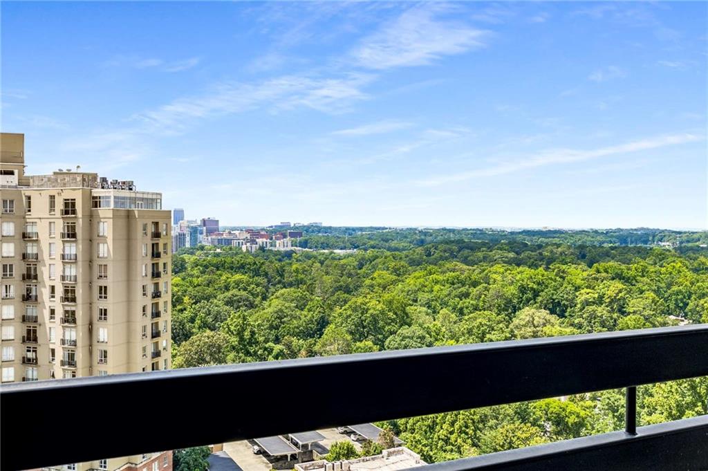 2660 Peachtree Road Northwest, Unit 18H Atlanta, GA 30305 - Photo 34 of 61 a view of city from balcony