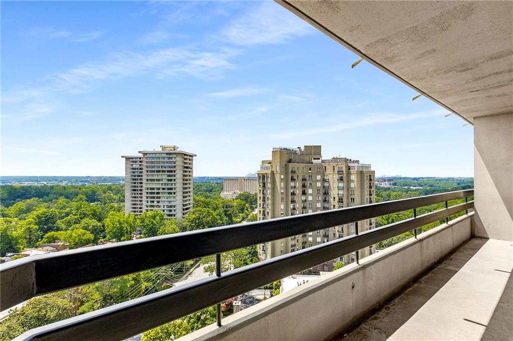 2660 Peachtree Road Northwest, Unit 18H Atlanta, GA 30305 - Photo 40 of 61 a view of city from a balcony
