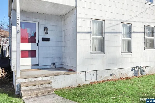 a view of front door of house