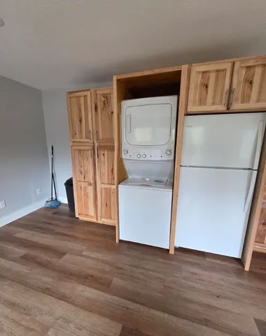 a view of kitchen and utility room
