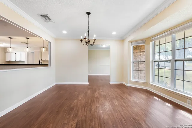 a view of livingroom with hardwood floor and window