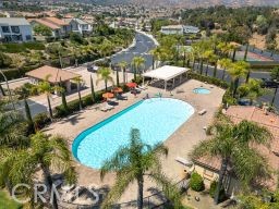 19900 Mariposa Creek Way Porter Ranch, CA 91326 - Photo 36 of 37 an aerial view of residential houses with outdoor space and swimming pool
