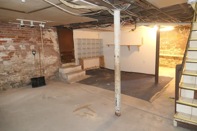 a view of a bathroom with a shower