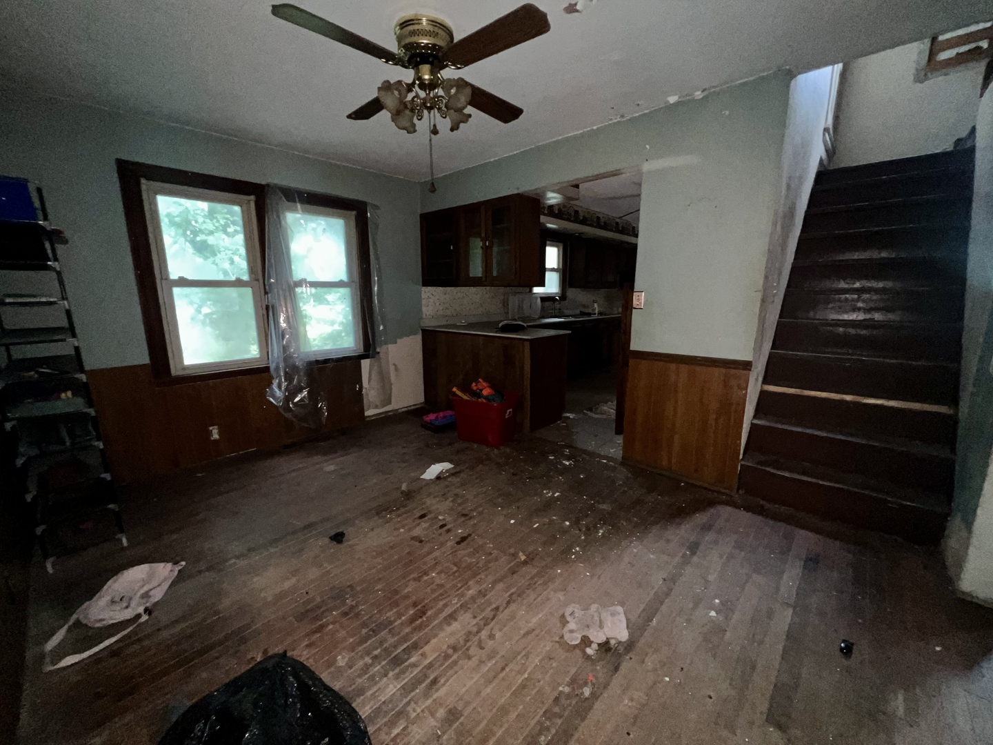 103 2nd Street Broadlands, IL 61816 - Photo 17 of 37 a view of an empty room with a fireplace and a window