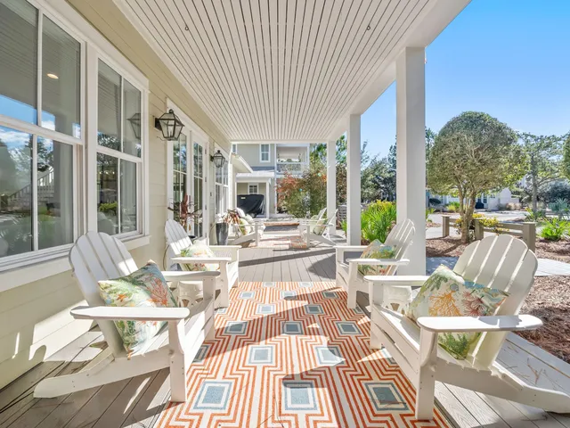 a view of balcony with patio