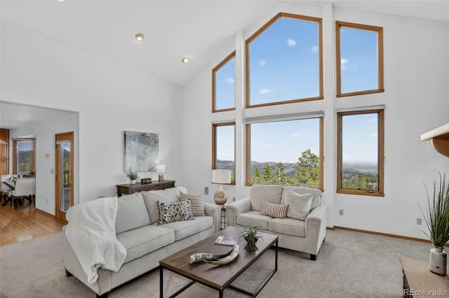 a living room with furniture a window and a fireplace