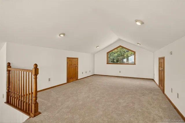 an aerial view of residential house with outdoor space