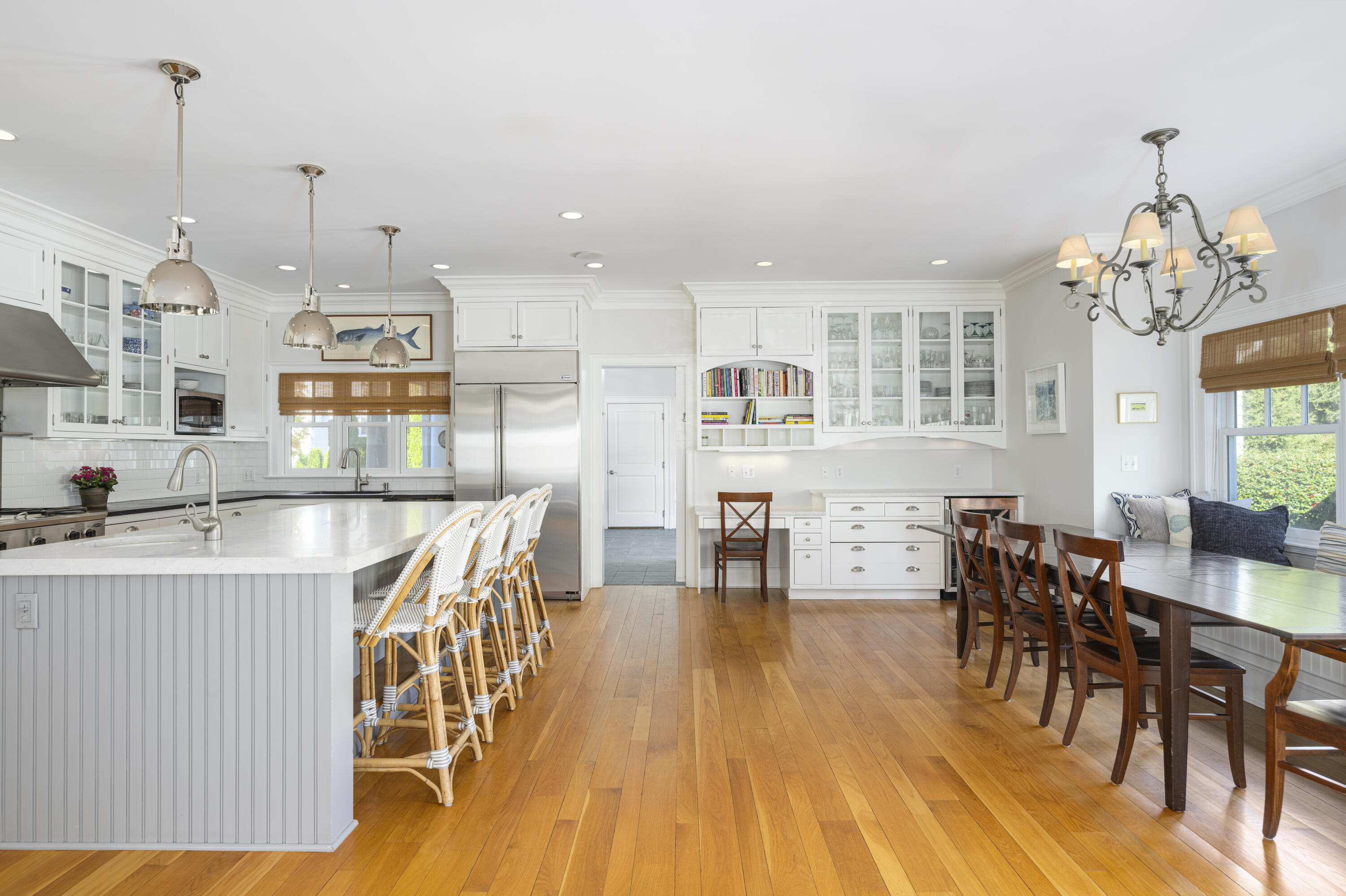 1022 Silvermine Road New Canaan, CT 06840 - Photo 4 of 25 a very nice looking dining room with furniture window and wooden floor