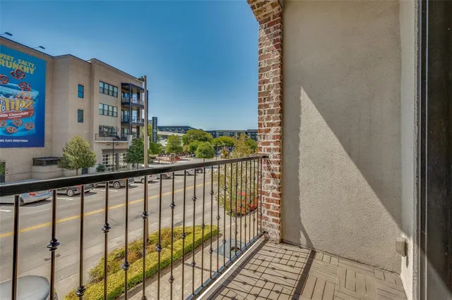 a view of balcony with staircase