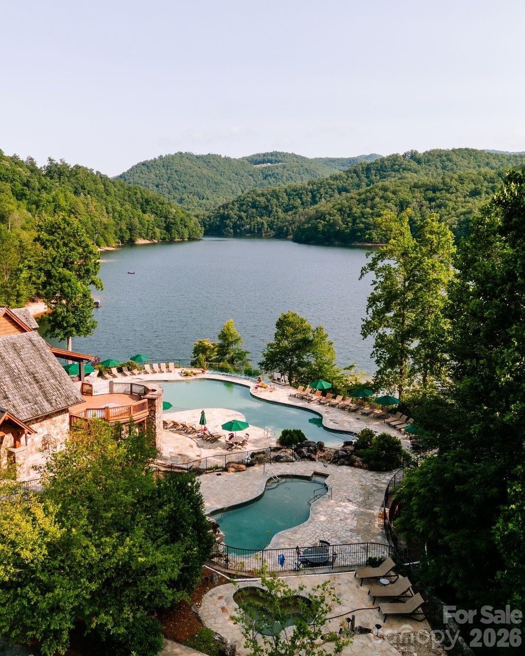 762 Scarlet Oak Road Tuckasegee, NC 28783 - Photo 22 of 26 a view of lake and mountain