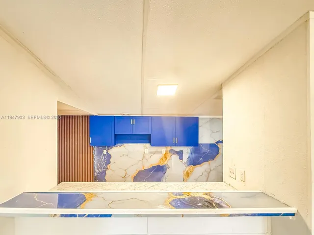 a view of a couch in a room