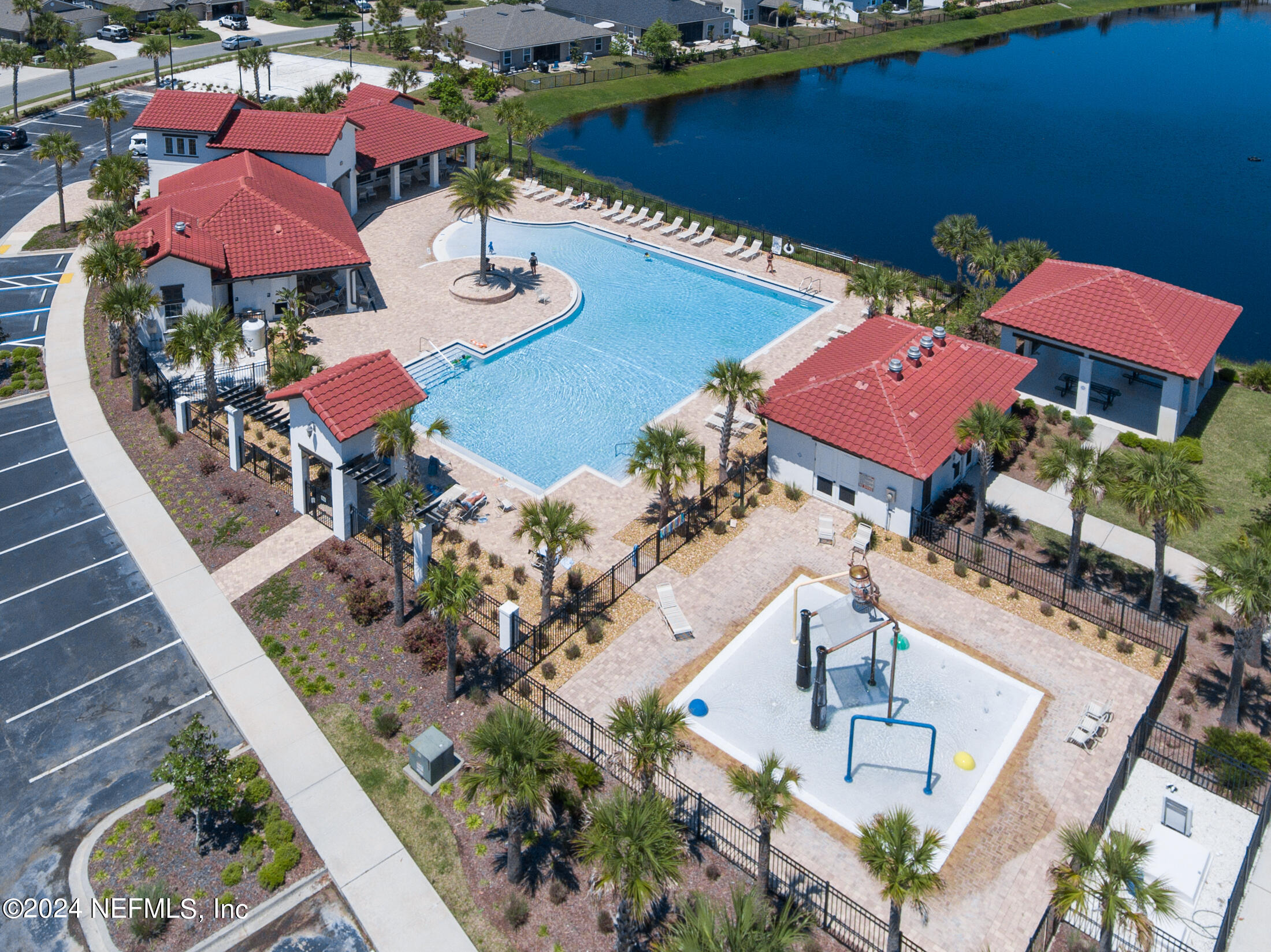 277 Palace Drive St. Augustine, FL 32084 - Photo 18 of 36 an aerial view of house with yard swimming pool and outdoor seating