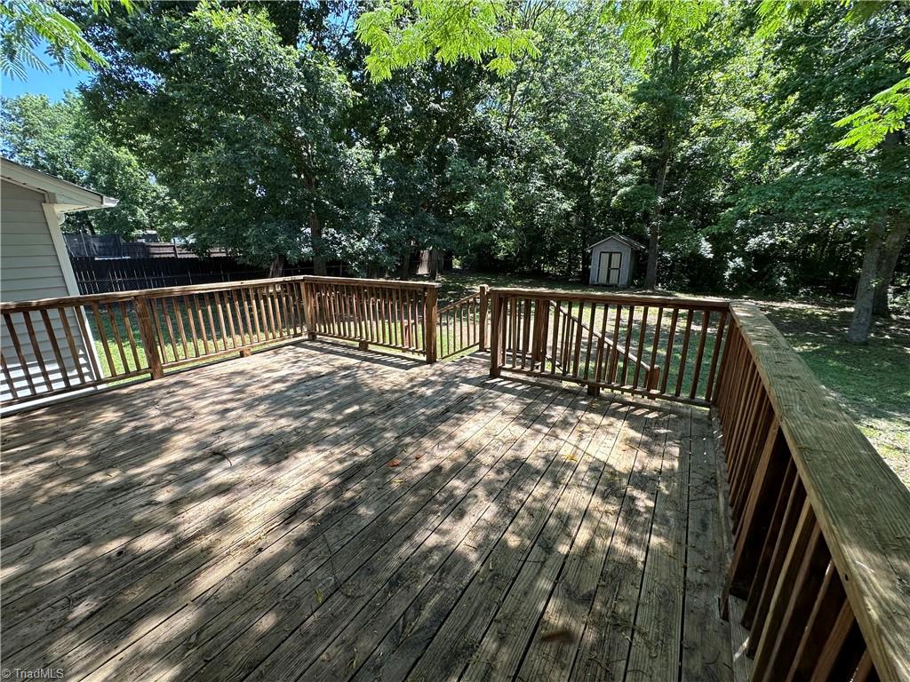 109 Pineview Road Gibsonville, NC 27249 - Photo 27 of 28 Deck in backyard