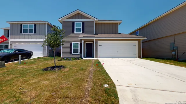 a front view of a house with entertaining space