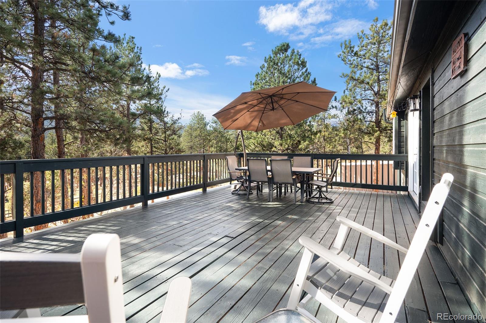 560 Gunsmoke Drive Bailey, CO 80421 - Photo 29 of 43 a view of balcony with outdoor seating