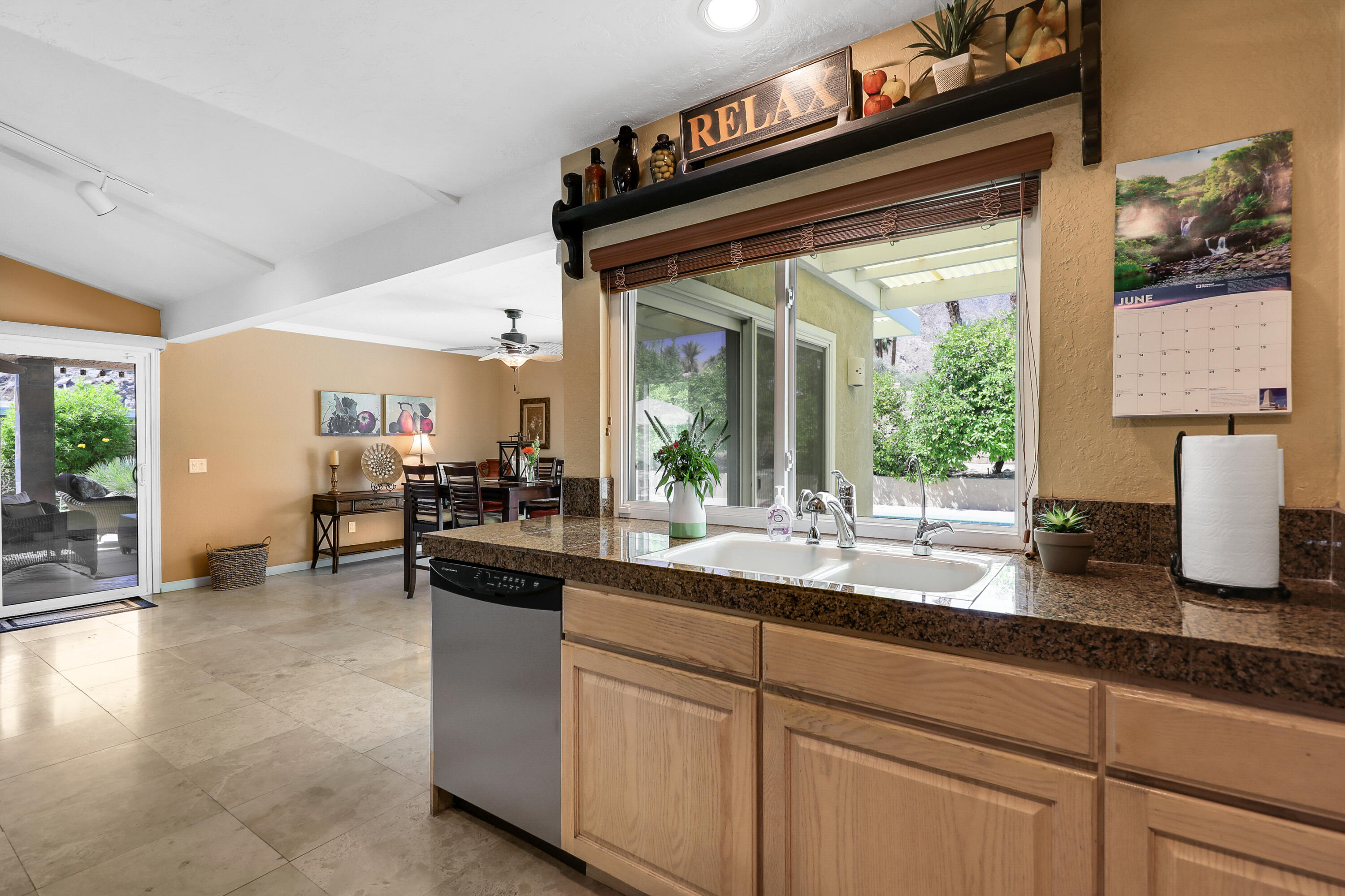 71601 Halgar Road Rancho Mirage, CA 92270 - Photo 18 of 35 a kitchen with sink and cabinets