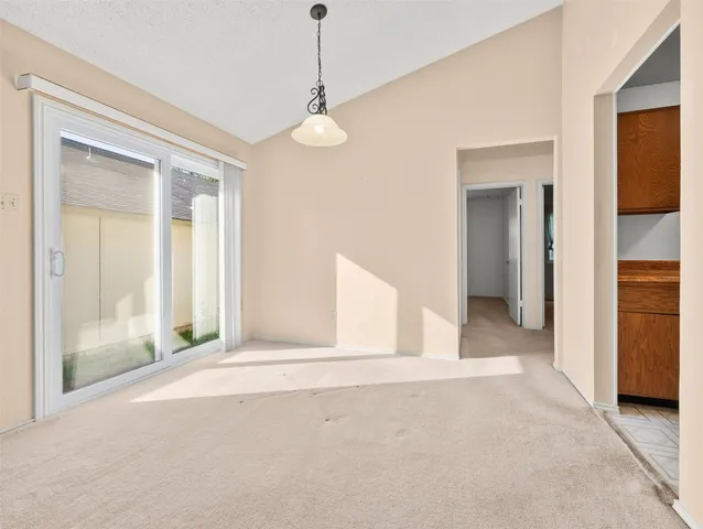 a view of an empty room