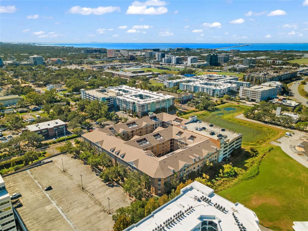 4221 West Spruce Street, Unit 1326 Tampa, FL 33607 - Photo 38 of 45 an aerial view of a house with a ocean view