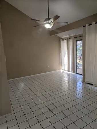 a view of a livingroom with wooden floor
