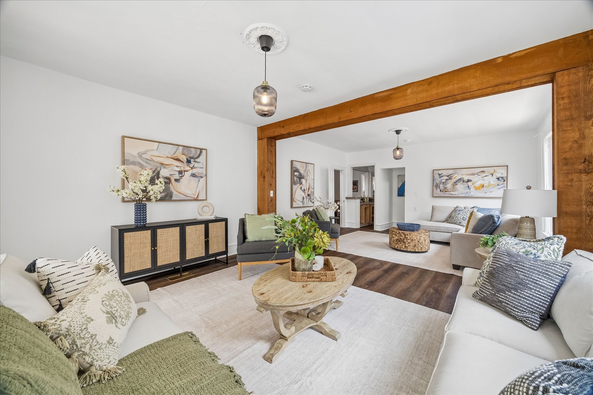 1812 Kane Street Houston, TX 77007 - Photo 14 of 41 a living room with furniture and wooden floor