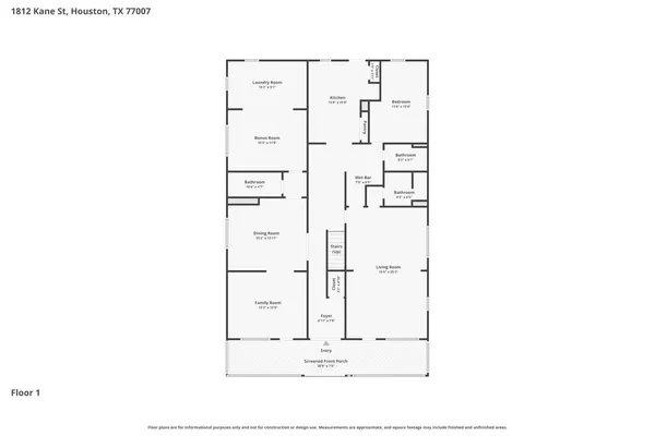 $1,299,000 | 1812 Kane Street, Houston, TX 77007