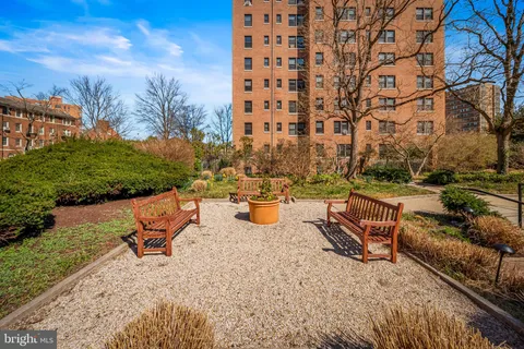 a view of a terrace with furniture
