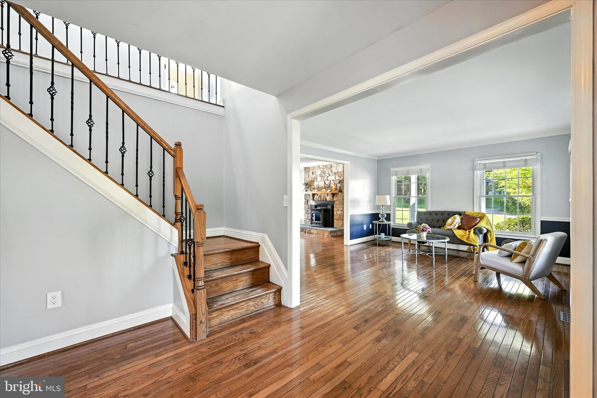 1014 Bernoudy Road White Hall, MD 21161 - Photo 11 of 73 a living room with furniture and a wooden floor