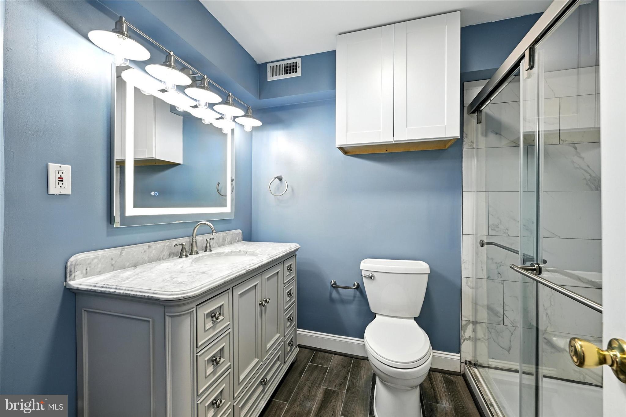 1014 Bernoudy Road White Hall, MD 21161 - Photo 47 of 73 a bathroom with a toilet sink and mirror
