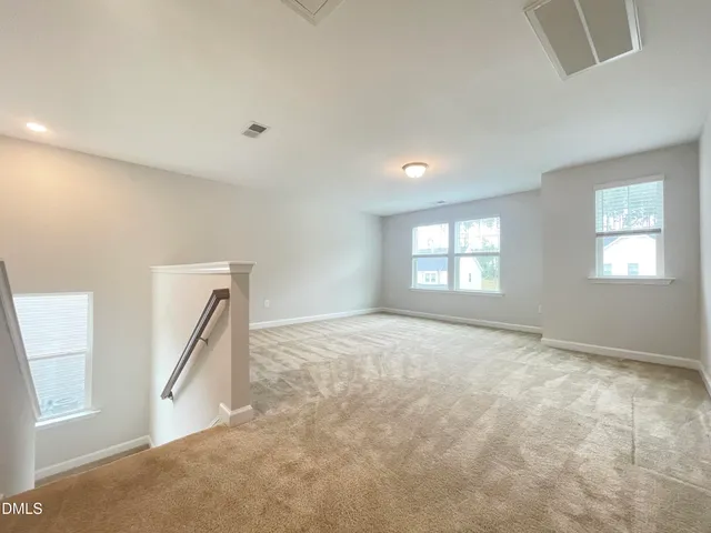 an empty room with an entryway