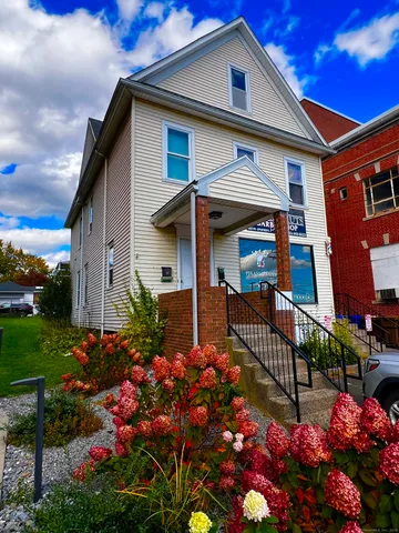 a front view of a house
