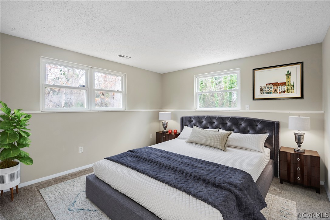 4201 Wistar Road Henrico, VA 23228 - Photo 6 of 30 a bedroom with a bed and a potted plant