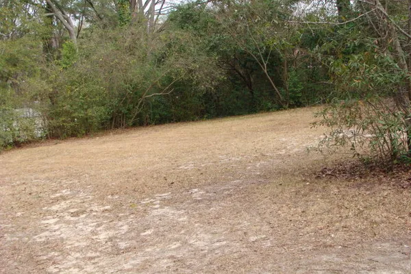 a view of empty room with mountain view